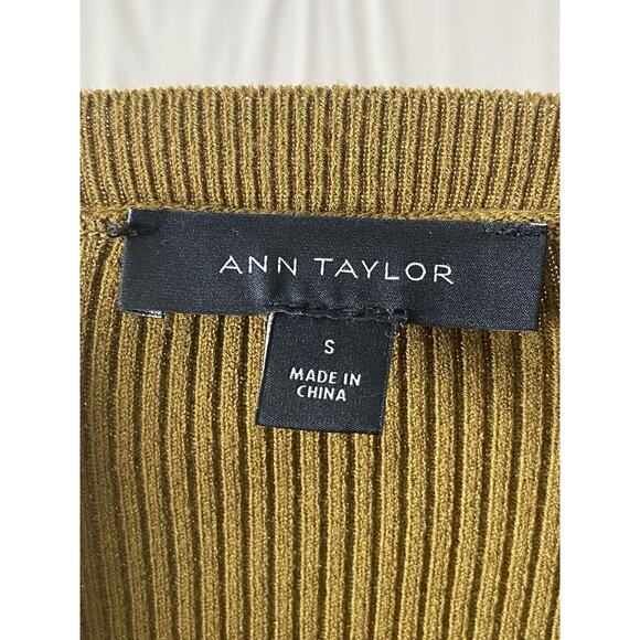 Ann Taylor Womens Preppy Office Lightweight Ribbed Sweater Size S Career Soft - Picture 3 of 7